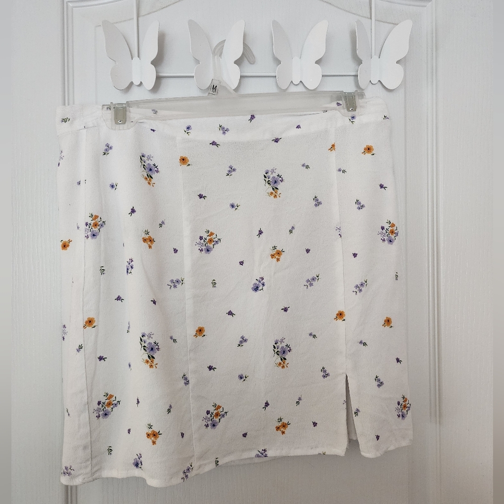 Floral Forever 21 Mini Skirt